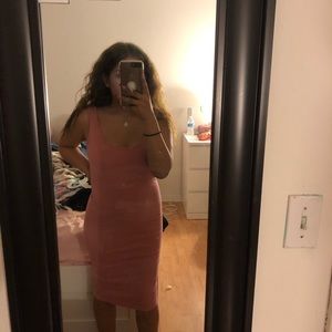 Long pink dress